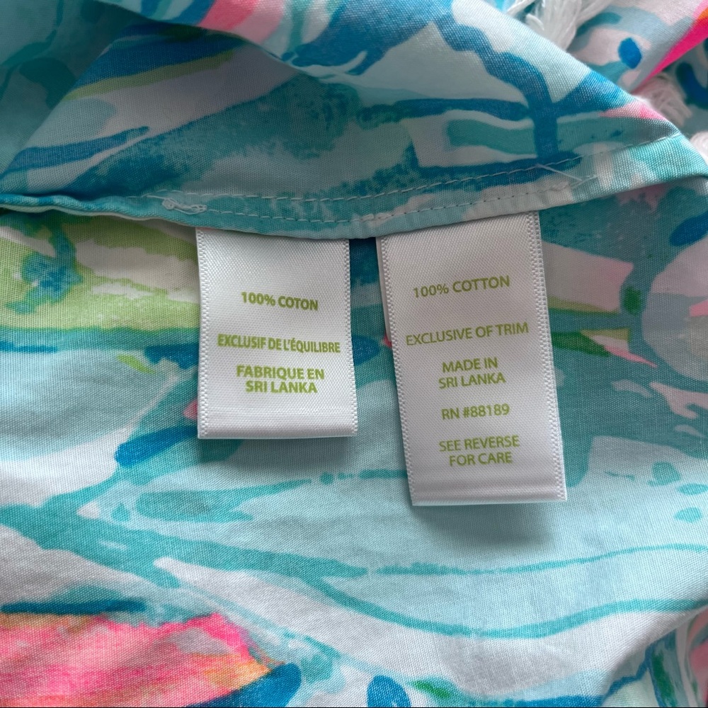 Lilly Pulitzer | Like New! β¨ Marble Beach and Bae Sunglow Sailboat Fringe Dress - Picture 10 of 11
